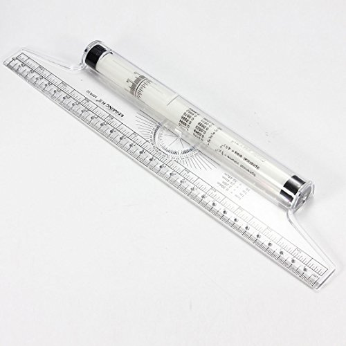 OriGlam 30 cm Mehrzweck-Zeichenlineal, Transparent, Kunststoff, Ideal für Studenten, Künstler und Designer