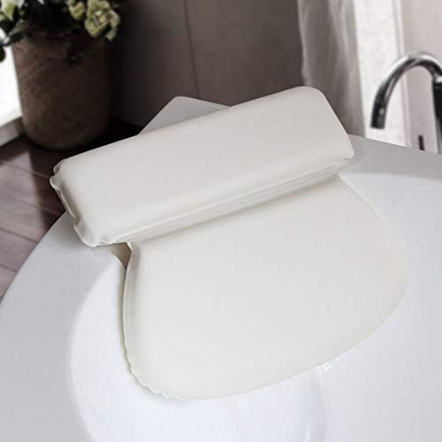 HAIBI Badewannenkissen, Saugnäpfe Anti-Rutsch Badewanne Spa Kissen Pu wasserdichte Badewanne Kissen Kissen Badezimmer Dusche Kissen