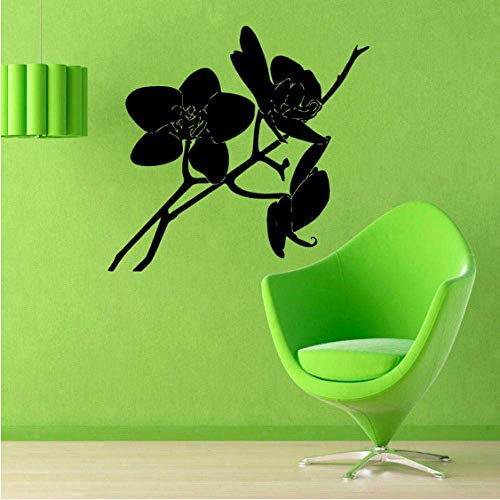 Orchidée Fleurs Sticker Mural Branche Stickers Muraux Décor À La Maison Art Vinyle Peintures Murales Salon Chambre Décoration 45 Cmx43 Cm