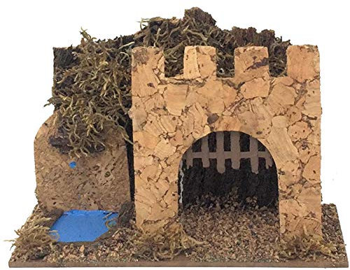 Oliver Art - Torre con Fuente de 20 x 16 para belén de Navidad, 4 Modelos Surtidos