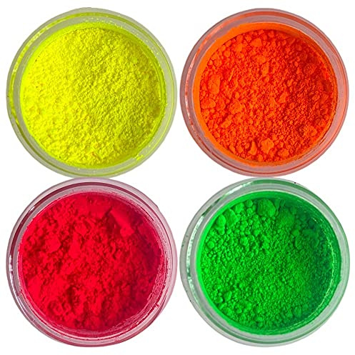 Oh! Sweet Art - Edible Petal Dust - For Decorating Cakes, Cupcakes, Cake Pops, & More - Kosher, Food-Grade Coloring - Neon Set x 4 units each jar 4 grams