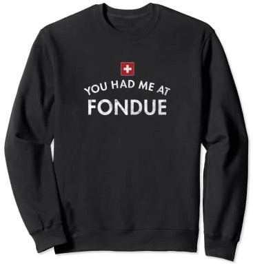 Fourchettes à fondue au fromage et au chocolat Sweatshirt