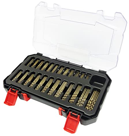 NORTOOLS Cobalt Drill Bit Set,180 PCS(0.4mm-3.2mm) Drill Bit Sets Hss-G M35 Cobalt 5% DIN338 Metal Drill Set for Stainless Steel,Hard Metal, Cast Iron with Storage Box