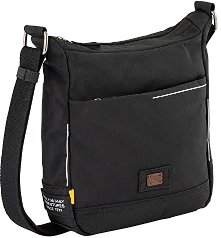 camel active City Herren Umhängetasche Crossbody Bag Mittelgroß Schwarz