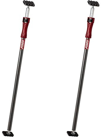 2er Set Piher Lastenstange 3. Hand Deckenstütze Montagestütze, ideal für Innenausbau, Ladungssicherung, Abstützen von Baumaterial (P0 40-60cm)
