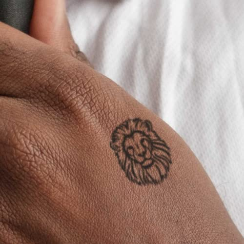 MyJagua Tattoo • Lion | 1-2 Wochen Tattoo | Auf Pflanzenbasis | Hautverträglich | Wasserfest | Neue Tattoo Technologie | Kein Klebe Tattoo