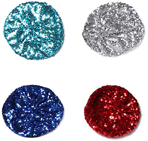 Kemo mössa huvudbonad paljett basker hatt keps - turban bandana gnistrande, Turkost