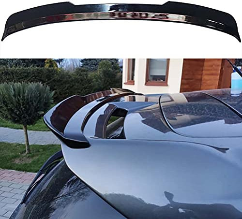 Auto ABS Heckspoiler für VW Golf 4 MK4 R32 2001-2006, Kofferraumspoiler Autodach Rear Spoiler Lippe Styling Karosserie-Anbauteile Tuning Ersatz Umbauzubehör,A/Bright Black