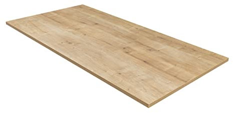 furni24 Tischplatte 180x80cm Schreibtischplatte–Perfekt für höhenverstellbare Schreibtische, Computertisch Gaming-Tisch, Mehrzwecktisch, Esstische und mehr –25mm stabile Tischplatte langlebig, Eiche