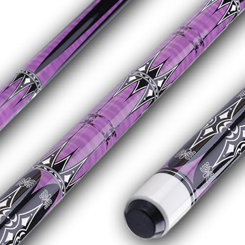 Sinsilvie 58 Pool Queue with 13mm Tip,19 20 oz Billiard Cue,Schwarz oder Weiß，1/2 Maple Queue Sticks Pool Cue,Billard Queue für Männer und Frauen. (Violett 20 oz)