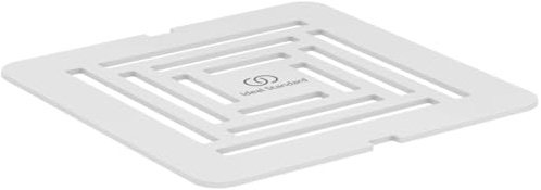 Ideal Standard - Ultra Flat S+, Griglia di scarico per piatto doccia, Acciaio Inossidabile, Bianco