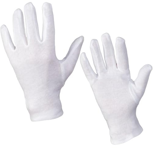 SC-Normteile Trikot-Handschuhe - Baumwollhandschuhe - (60 Paar) Größe 7 (S) - weiss - CAT 1-100% Baumwolle - SC0300