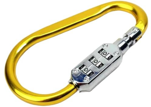 Lock For Outdoor Hiking Combination Lock Travel Luggage Coded Lock,Code Padlock,Combination Lock Outdoor Hiking Bag Luggage Carabiner Lock 3Dial Password Padlock Tool Portable Luggage Zinc Alloy Lock