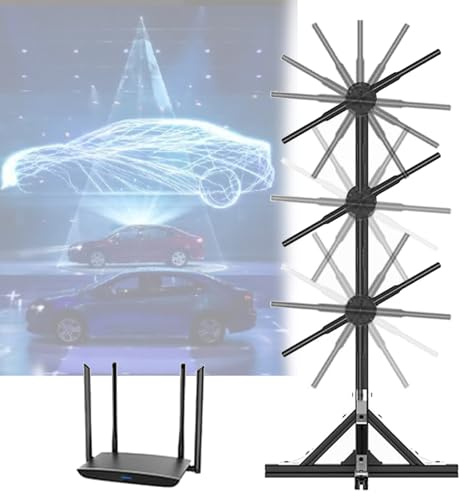 Ventilateur hologramme 3D, projecteur hologramme LED, support haut-parleur Bluetooth, animation vidéo projecteur, pour panneaux commerciaux