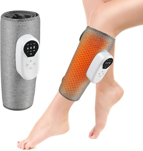 Masseur de Mollet Sans Fil, avec Chauffant et Compression, Masseur de Jambe avec 3 Modes Massage, 3 Chauffage et 3 Vibrations, pour la Relaxation Musculaire, Favorisent la Circulation Sanguine(1)