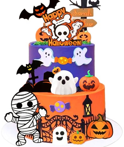 decoración para pasteles de halloween adorno para pasteles con fantasma | decoración para pasteles de halloween adorno para pasteles con fantasma y calabaza decoración para pasteles decoración