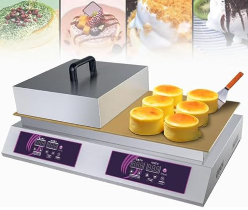 asdchZen Crêpière Électrique Professionnelle À Double Tête, Plaque De Cuisson en Cuivre pour Cuisine, Restaurant, Boulangerie, Snack-Bar
