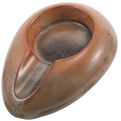 GLEAVI Cenicero para cigarros: Cenicero Retro para Oficina - Porta cigarros y de cerámica para Exteriores, Patios, Balcones y mesas de Interior - Cuenco de Ceniza Vintage