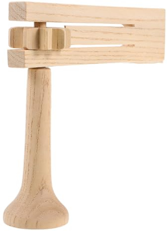 WEKADRIN Wooden Ratchet Noise Maker Educational Musical Instrument for Early Music Skill Development with Childsafe Natural Wood Smooth Edges for Birthday Parties Sports Events and