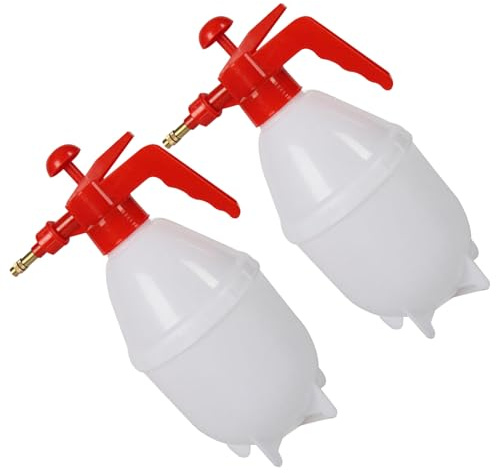 Anneome 2 pezzi Spruzzatore per Piante con Ugello Regolabile Annaffiatoio Pressione Manuale in PP e Rame Nebulizzatore Fine per Giardino Interno ed Esterno Irrigatore per Vasi e Bonsai