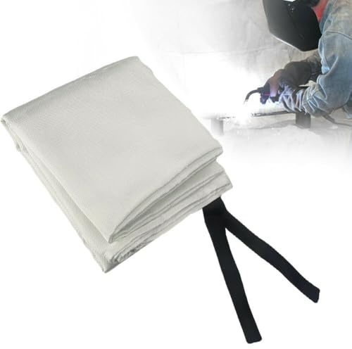 Helilyco Coperte resistenti al fuoco della vetroresina 1,8 x 1,2 m per la saldatura e la protezione della scintilla, coperta ignifuga di sicurezza dello schermo termico