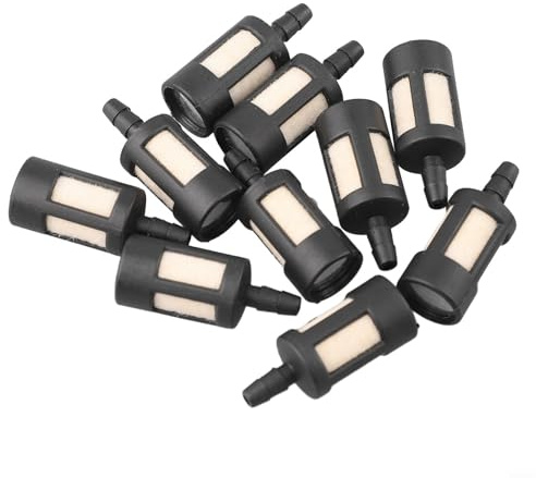 Kraftstofffilter für Gartenmaschinen, Rasentrimmer und Kettensägen, 10 Stück, 1/8 ID, 1/2 OD, 1 1/4 Länge(20pcs)