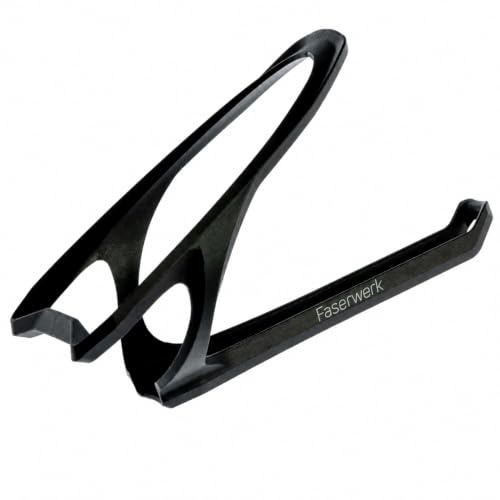 FASERWERK Flaschenhalter Rennrad Carbon 19g, auch für Gravelbike & MTB | Flaschenhalter für Fahrradflasche 750ml & 500ml sicherer Halt, robust & passend für alle Fahrräder