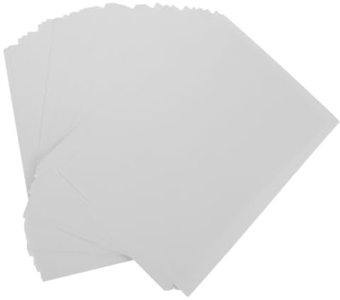 DEEPCRAFF 50 Feuilles Papier Adhésif pour Puzzles Blanc, Finition Lisse et Application Facile, pour Affichage Polyvalent en Salle de Classe ou Décoration de Bureau