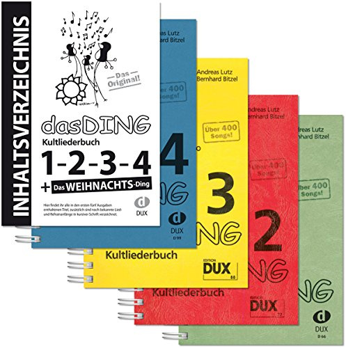 Unbekannter Dux Das Ding Band 1 bis 4 Kultliederbuch mit Original-Inhaltsverzeichnis