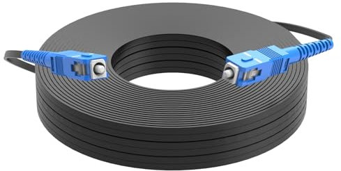 Jeirdus SC a SC 15 Metri All'aperto Corazzato 9/125 Singlemode Cavo Fibra Ottica Ponticello FTTH FIOS Home SC/UPC a SC/UPC
