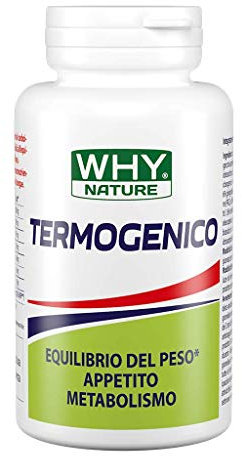 WHY NATURE TERMOGENICO - Integratore Alimentare Termogenico - Equilibrio del Peso Appetito Metabolismo - 60 Compresse