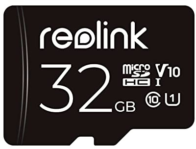 Reolink Carte Mémoire microSDHC 32Go, Classe 10, Carte Mémoire TF Compatible avec la Caméra de Surveillance Reolink