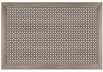 HEXIM Copriradiatore MDF & HDF - Rivestimenti decorativi per radiatori in diverse dimensioni e motivi - Copertina (Pannello frontale Damasco Quercia Vintage - 90x60cm)