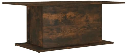 vidaXL Coffee Table Home Indoor Living Room Modern Design Couch End Accent Coffee Side Sofa Tea Table Desk Furniture Smoked Oak Chipboard
