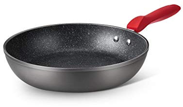 YANYUESHOP Sartén Antiadherente Profesional Sartén sin Aceite Humo Steak Pot Sola manija