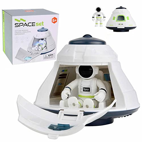 Voiakiu Space Toys for Kids, Boys Space Shuttle Adventure Astronaut Toys, Spaceship Rocket Rover Toy with Light Sound Playset for for Kids, Children, and Teens