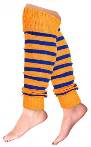 krautwear® Damen Beinwärmer Stulpen Legwarmers Overknees gestrickte Strümpfe 80er Jahre 1980er Jahre