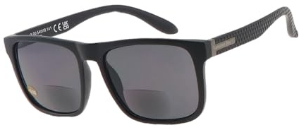 Tumaron Bay Modell Captiva – stilvolle bifokale Sonnenbrille in schwarz mit unauffälligen Lesefenster im unteren Bereich der Gläser in verschiedene Stärken. Qualität und Design für wenig Geld.