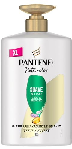 Pantene Nutri-Plex Acondicionador, Pro-V De Pantene Suave Y Liso, Doble De Nutrientes Con 1 Solo Uso, 1000ML