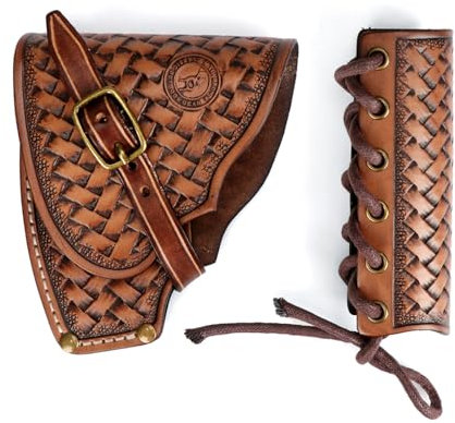 TOURBON Handmade Leather Axe Sheath with Adjustable Hatchet Protector Tool Handle Guard Cover for Outdoor Camping