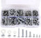 379 piezas Juego de Tornillos y Tuercas,Tornillo Phillips de Cabeza Redonda de Acero Inoxidable,M3 M4 M5Tornillos Phillips,Autoperforantes para Plástico Madera Soft Metal Equipo Electronico