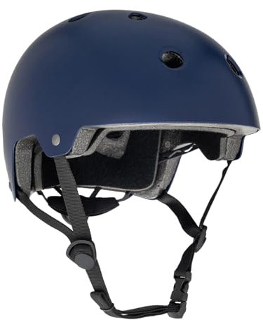 ATTABO Fahrradhelm Kinder Genes JR für Rollerblades Skateboard und Scooter Größe S Blau MTB Helm mit ABS Hartschalentechnologie mit 11 Lüftungslöchern Drehknopf zur Verstellung Langlebiges Material