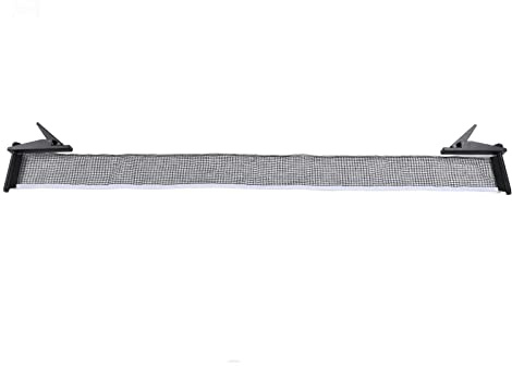 Tischtennisnetz mit Klemmen, Tragbares Tennisnetz, Tischtennisnetz mit Halterung, 67,7 Zoll, Tragbares, Professionelles Standard-Tischtennisnetz-Rack-Set für Drinnen und Draußen