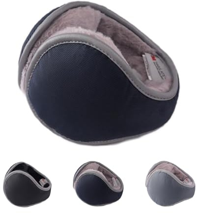 LdawyDE Orejeras de Invierno para Mujer y Hombre - Calentadores de Orejas Resistentes al Viento y Plegables, Acolchado Suave y Cálido Protección Contra el Orejeras Frío Invierno