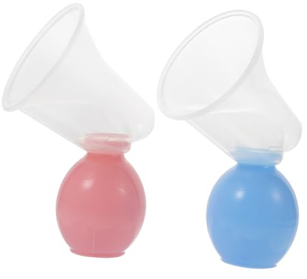 Vaguelly 4sets Pompa Per Latte Materno Portatile Per Neomamme Accessorio Pratico e Leggero Per Raccolta Sicura e Facile Per Casa e Viaggi
