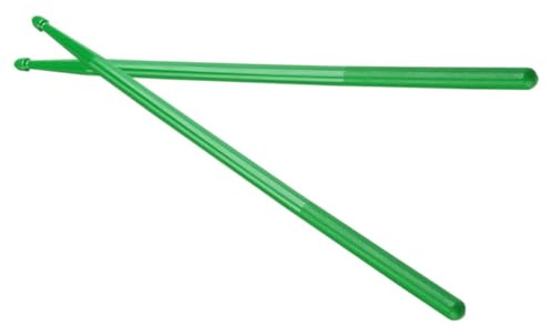 TOYANDONA Nylon Drumsticks Mit Langem Griff Rutschfest Grün Schlagzeugstöcke Für Percussion Und Band Musikinstrumente