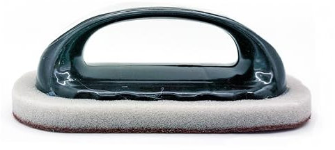 Estropajo de Limpieza con Mango Ergonómico, Esponja Abrasiva para Ollas y Sartenes, hornos, barbacoas y en General Objetos metálicos. para Suciedad y Grasa incrustada o persistente.