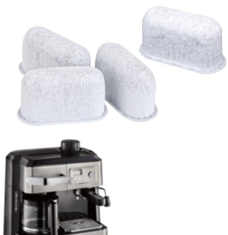 4pcs Coffee Maker Filter Replacement, Water Filter for Delonghi 7313285779 | Activated Carbon Water Filter for Espresso Coffee Machine, Cafe Maker Accessories for Delonghi Compatible with 7313285779