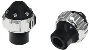 Sturzpads Rahmenschutz Fallschutz MotoLovee Motorrad Universal Frontrahmen Sliders Crash Cup Pads Anti Drop Kollisionskappe Für YAMAHA Für Motorrad Anti Crash Pad Fallschutz Zubehör Für Motorräder(Sil