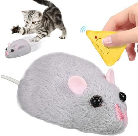 Pzuryhg Remote Control Mice Cat Toy, Interactive Electronic Pet Toy, Game For Small Medium Large Breeds, Fun Hunting Companion For Yard, Living Room & Backyard Playtime